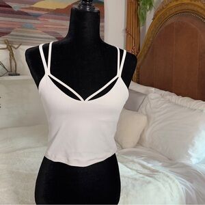 Lululemon White Strappy Crop Top 6